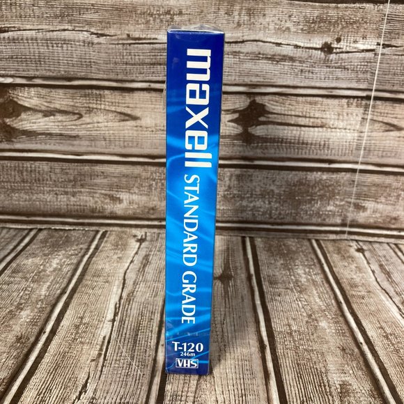 MAXELL 6 Hours T-120 Blank Standard Grade VHS Tape Brand NEW SEALED - Picture 4 of 5